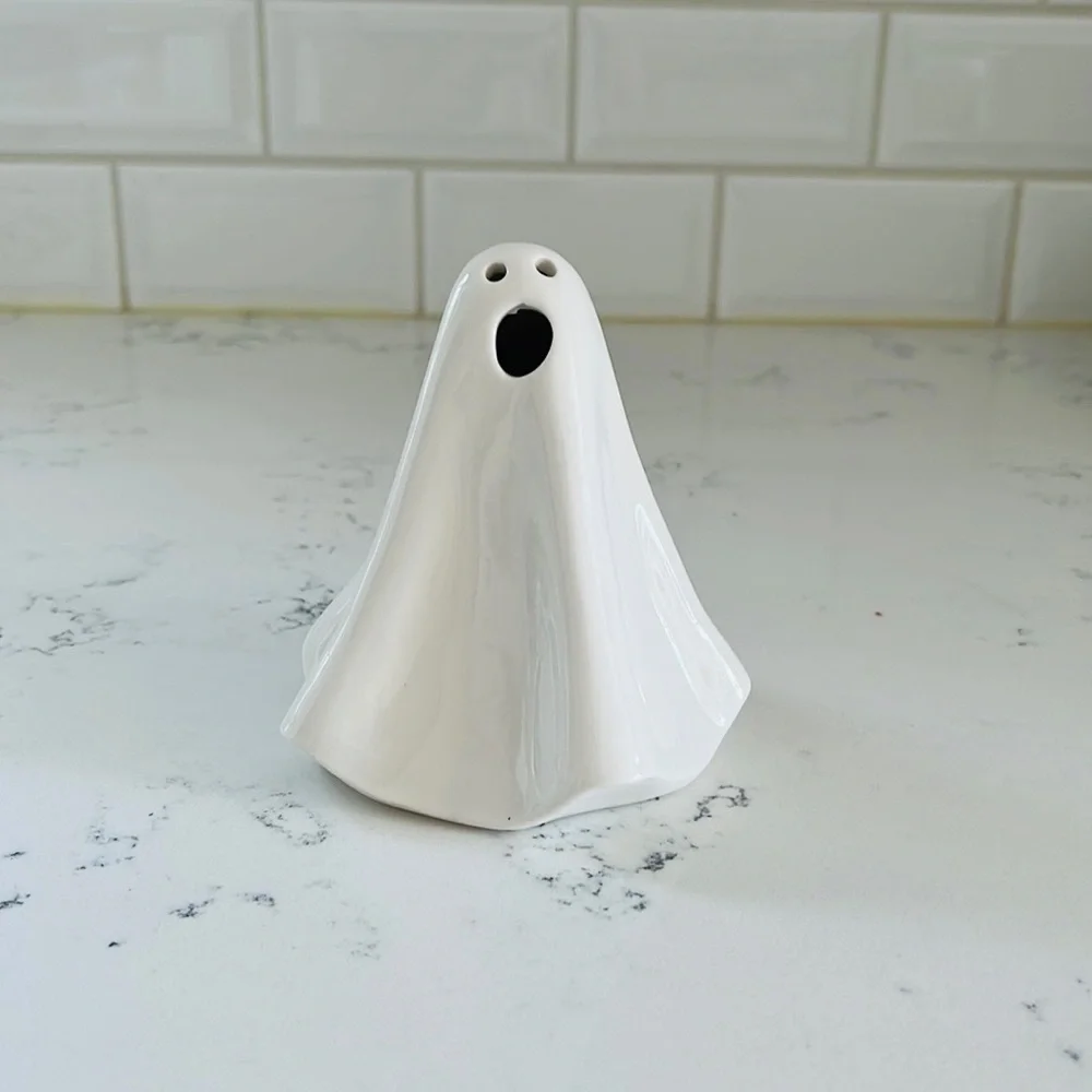 Crate&Barrel Medium LED Ceramic Ghosts